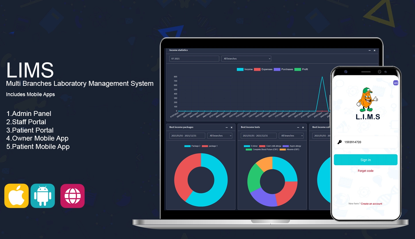 Multi Branches Laboratory Management System LIMS