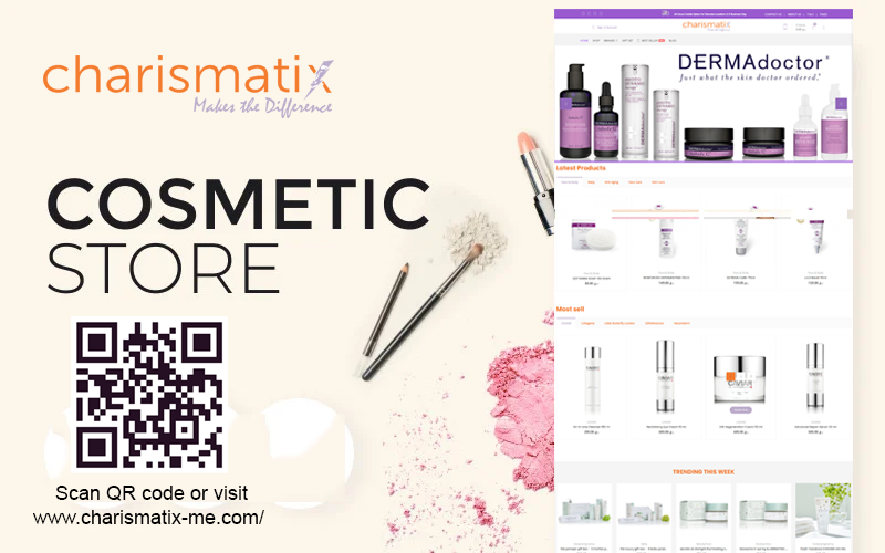 Charismatix Website Cosmetic Store